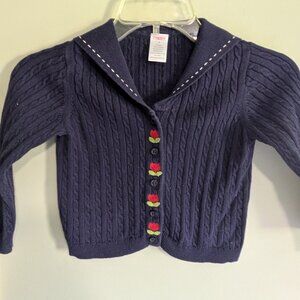 Gymboree navy sailor style sweater size 3